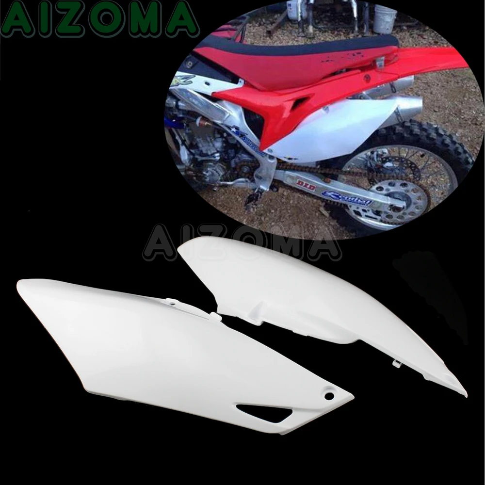 2pcs Enduro Motorcycle Rear Side Panels Cover For Honda CRF250R CRF450R 2013-2017 White Plastic Exhuast Protection Guard 
2pcs Enduro Motorcycle Rear Side Panels Cover For Honda CRF250R CRF450R 2013-2017 White Plastic Exhuast Protection Guard