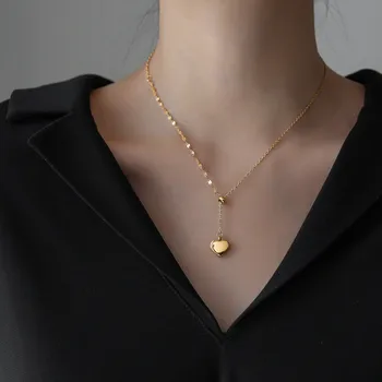 YUN RUO Adjust Heart Pendant Necklace Yellow Gold Plated Titanium Steel Jewelry Woman Birthday Gift Never Fade Hypoallergenic
YUN RUO Adjust Heart Pendant Necklace Yellow Gold Plated Titanium Steel Jewelry Woman Birthday Gift Never Fade Hypoallergenic