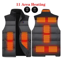 High Quality 11 Areas Heated Vest Men Women Usb Heated Jacket Heating Vest Thermal Clothing New Hunting Vest Winter Travel Vests
High Quality 11 Areas Heated Vest Men Women Usb Heated Jacket Heating Vest Thermal Clothing New Hunting Vest Winter Travel Vests