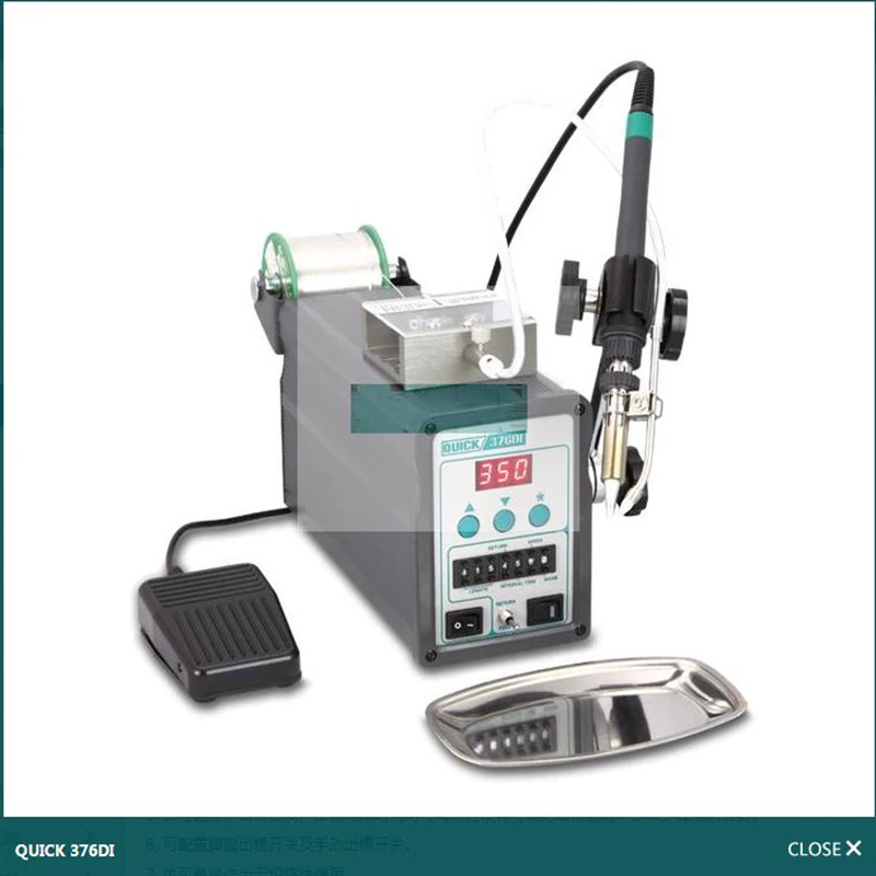 Quick Fast Grams 376DI Smart Tin Welding by 376D Automatic Tin Soldering Station High-Power 90W/150W
Quick Fast Grams 376DI Smart Tin Welding by 376D Automatic Tin Soldering Station High-Power 90W/150W