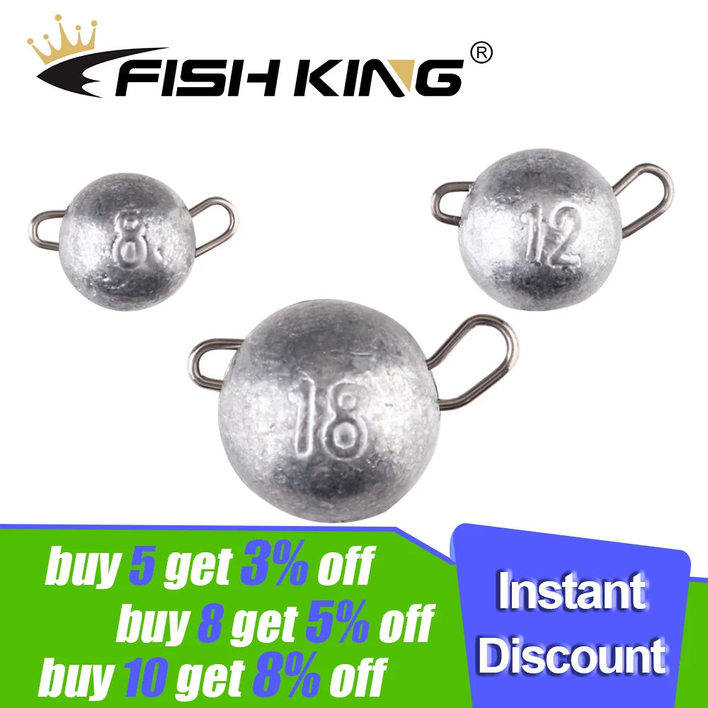 Рыболовные снасти FISH KING 5 шт./упак. 6 г 8 10 12 14 18 | Спорт и развлечения