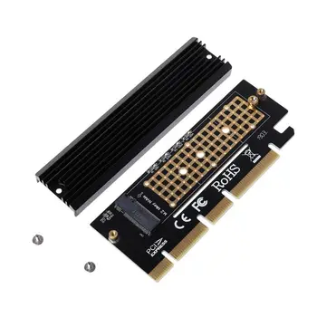 PCI Express 3.0 x16 to PCIe-based NVMe and AHCI SSD Adapter Card with Heat Sink 83XB
PCI Express 3.0 x16 to PCIe-based NVMe and AHCI SSD Adapter Card with Heat Sink 83XB
