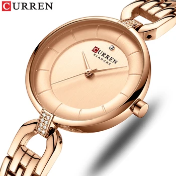Rose Gold Watches Women CURREN Luxury Simple Quartz Bracelet Wrist Watch Women Watch Style Stainless Steel Band Clock 2019
Rose Gold Watches Women CURREN Luxury Simple Quartz Bracelet Wrist Watch Women Watch Style Stainless Steel Band Clock 2019