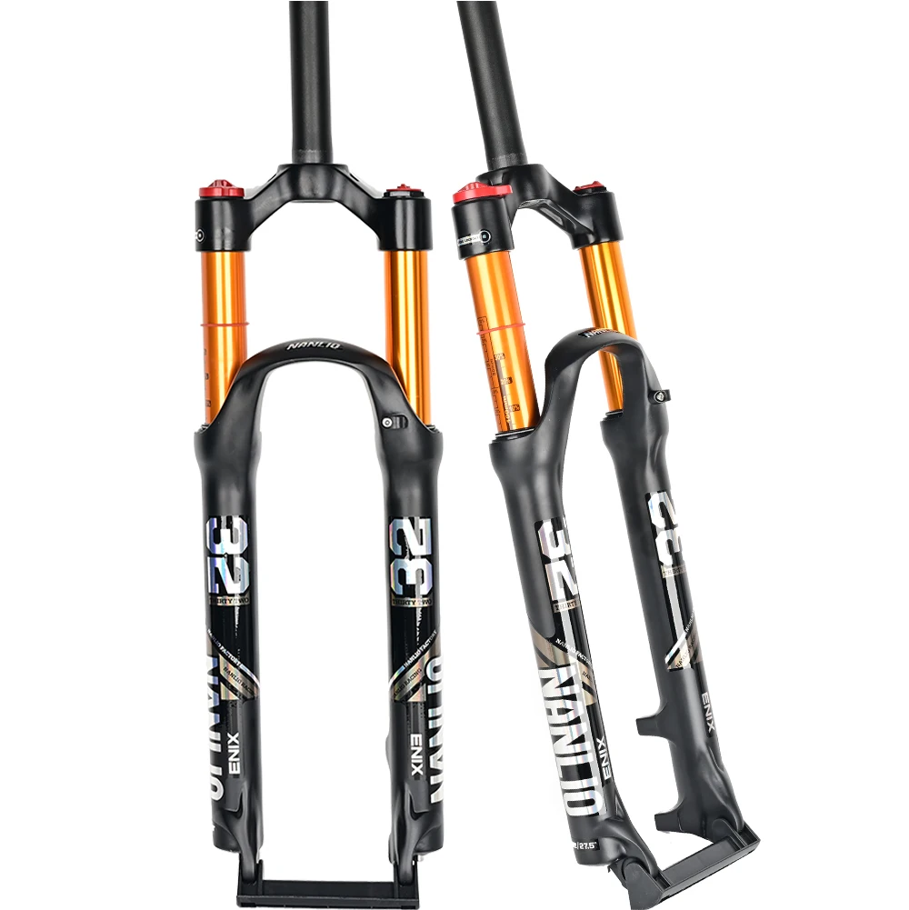 NANLIO Magnesium Alloy MTB Bicycle Supension Fork Air 26/27.5/29er Inch Mountain Bike 32 RL100mm Fork For A Bicycle Accessories NANLIO Magnesium Alloy MTB Bicycle Supension Fork Air 26/27.5/29er Inch Mountain Bike 32 RL100mm Fork For A Bicycle Accessories