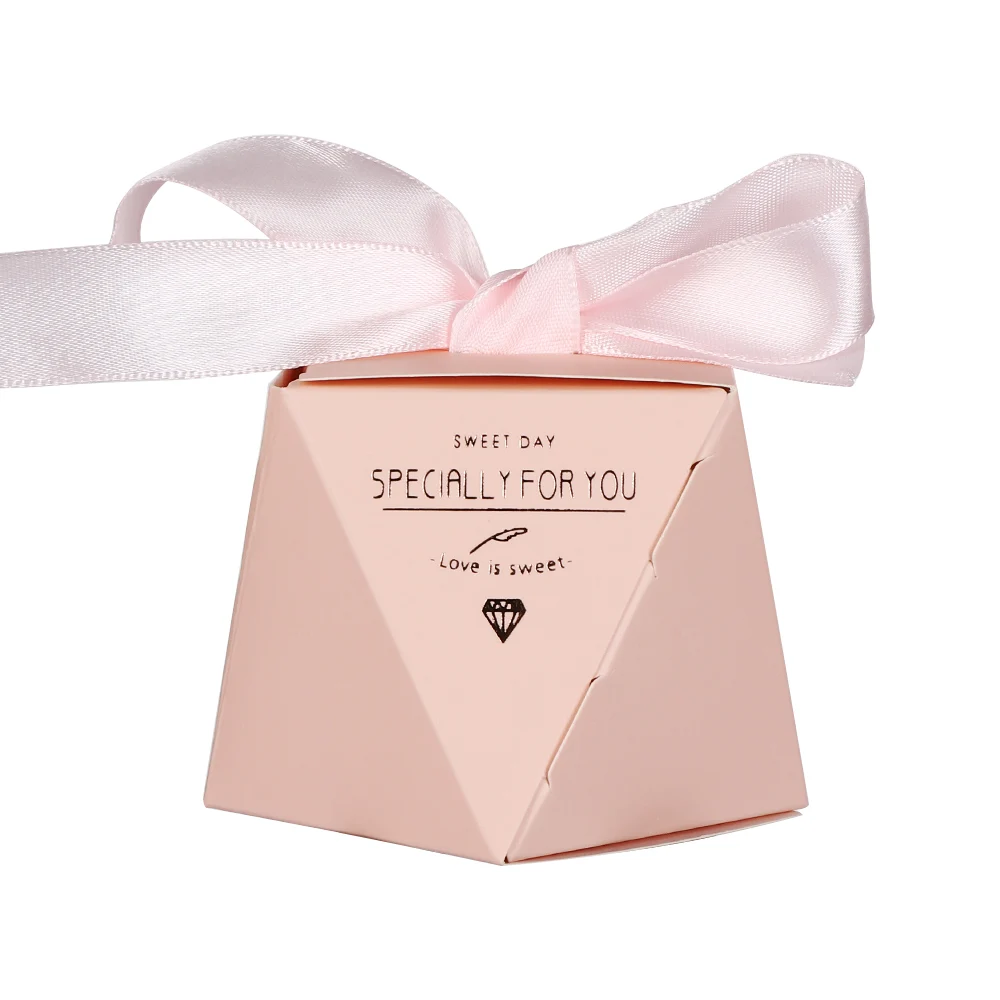 10pcs/set multicolor wedding favor box and bags sweet gift candy