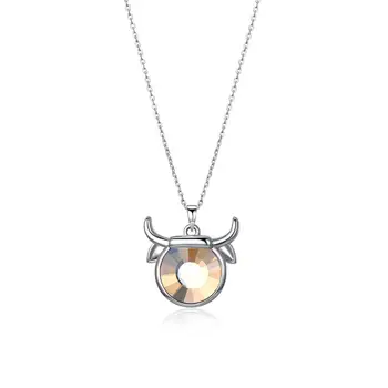 Silver 925 Necklace LEKANI Crystals From Swarovski Original Taurus Zodiac Sign Pendant Necklace for Women Party Birthday Gifts
Silver 925 Necklace LEKANI Crystals From Swarovski Original Taurus Zodiac Sign Pendant Necklace for Women Party Birthday Gifts