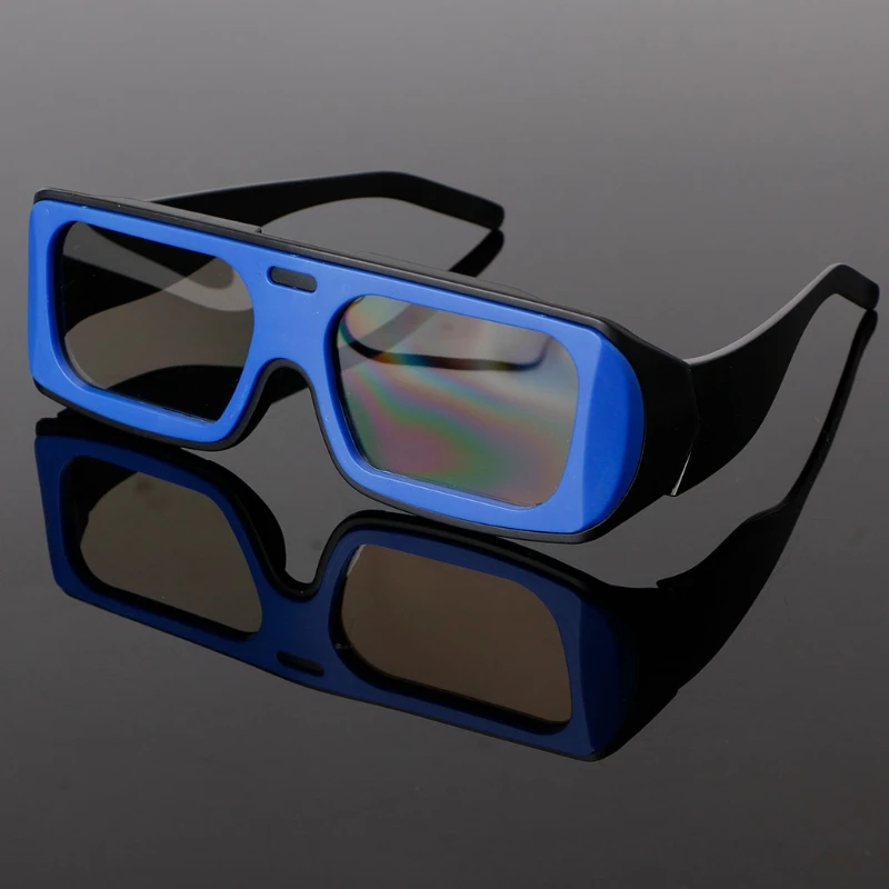 Dual Color Frame Circular Polarized Passive 3D Stereo Glasses For Real D 3D TV Cinema