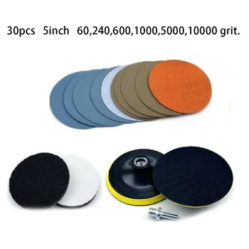 30pcs 5 Inch 60,240,600,1000,5000,10000 Grit Wet/Dry Hook And Loop Sanding Discs
30pcs 5 Inch 60,240,600,1000,5000,10000 Grit Wet/Dry Hook And Loop Sanding Discs