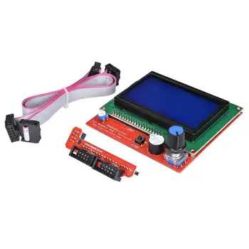 12864 LCD Display Smart Controller with Adapter for RAMPS 1.4 RepRap Guru 3D Printer
12864 LCD Display Smart Controller with Adapter for RAMPS 1.4 RepRap Guru 3D Printer