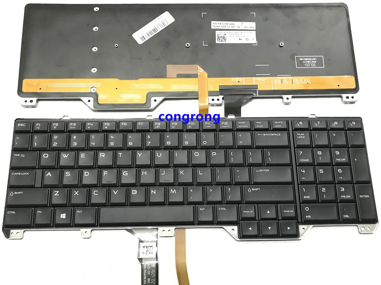 Раскладка клавиатуры US для Dell Alienware 17 R1 17 R2 17 R3 M17 R1 M17 R2 M17 R3 с подсветкой
Раскладка клавиатуры US для Dell Alienware 17 R1 17 R2 17 R3 M17 R1 M17 R2 M17 R3 с подсветкой