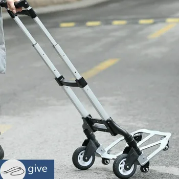 Household trolleys small portable folding luggage cart trailer trolley pull cargo trolley truck to buy food shopping 
Household trolleys small portable folding luggage cart trailer trolley pull cargo trolley truck to buy food shopping