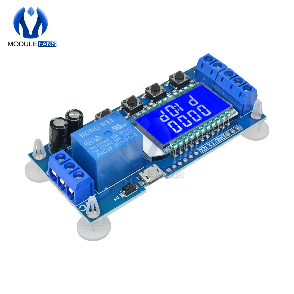 6-30V Delay power off Relay Module Timing Switch Control Cycle Timer Module with LCD Display Intelligent Control Time Board
6-30V Delay power off Relay Module Timing Switch Control Cycle Timer Module with LCD Display Intelligent Control Time Board