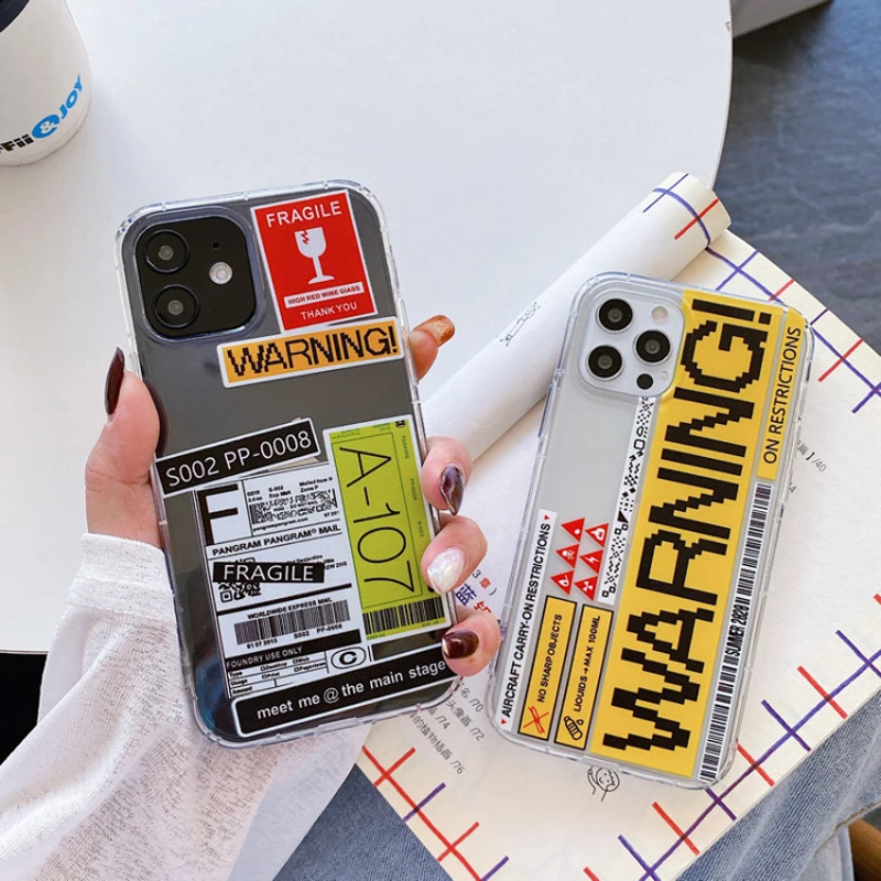 Letter Label Phone Case For iPhone 12 11 Pro Max X XR XS Max 7 8 Plus Mini Transparent Soft Silicone Back Cover
Letter Label Phone Case For iPhone 12 11 Pro Max X XR XS Max 7 8 Plus Mini Transparent Soft Silicone Back Cover