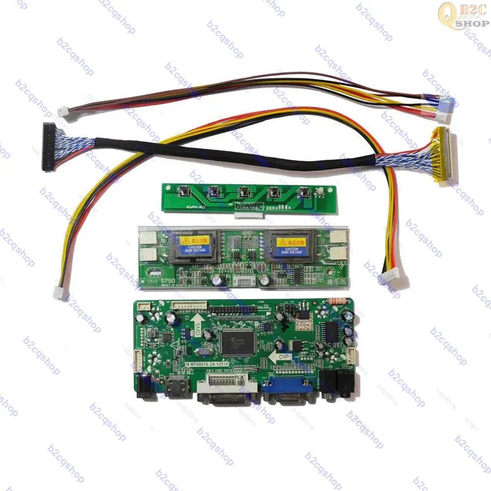 NT68676 DIY Набор для платы ЖК-контроллер monitor LVDS конвертер 1920X1080 M240HW01 V5 V.5