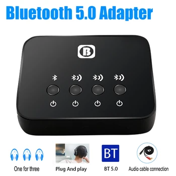 Bluetooth 5.0 Receiver One for Three Headphone 3.5MM AUX Jack Music Stereo Wireless Adapters for Car TV PC Bluetooth Headphone
Bluetooth 5.0 Receiver One for Three Headphone 3.5MM AUX Jack Music Stereo Wireless Adapters for Car TV PC Bluetooth Headphone