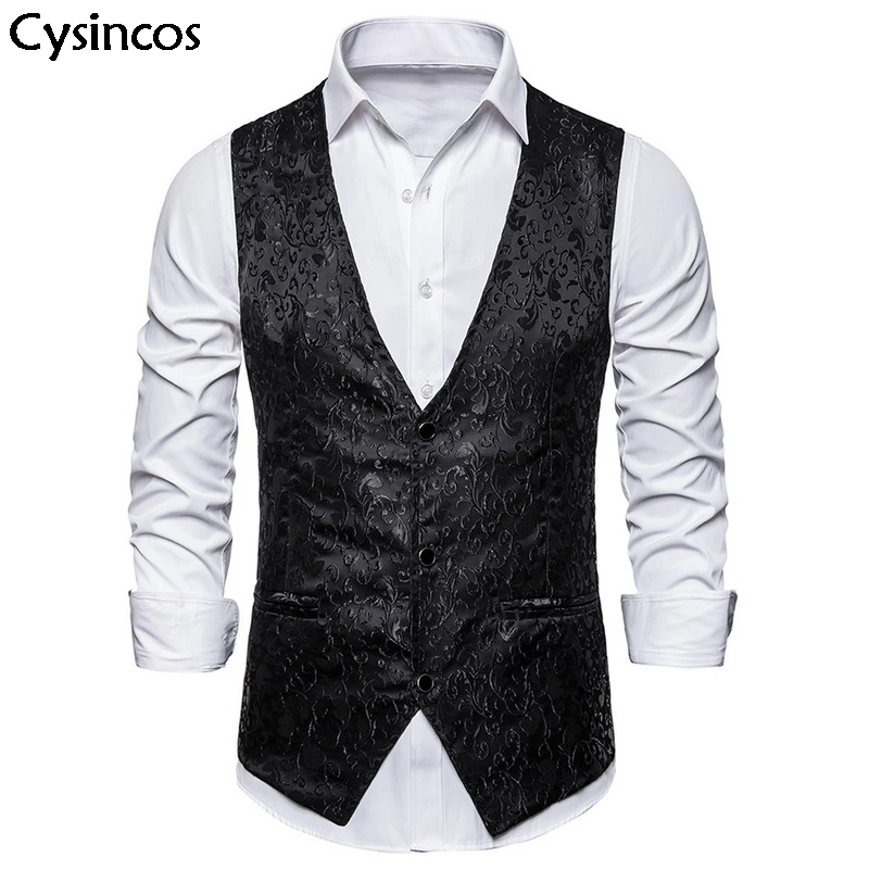 Cysincos 2019 Luxury Gold Palace Print Steampunk Vest Men Brand Night Club Prom Suit Vest Men Waistcoat Wedding Formal Vests Men
Cysincos 2019 Luxury Gold Palace Print Steampunk Vest Men Brand Night Club Prom Suit Vest Men Waistcoat Wedding Formal Vests Men