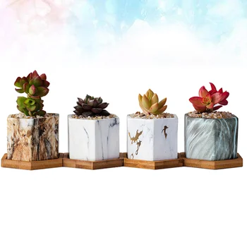 4Pcs Ceramic Succulents Pots Portable Creative Exquisite Unique Marbling Pattern Ceramic Flower Basins Household Ceramic Flowerp
4Pcs Ceramic Succulents Pots Portable Creative Exquisite Unique Marbling Pattern Ceramic Flower Basins Household Ceramic Flowerp