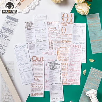 Mr.paper Wall Street Journal Decal Collage Scrapbooking Travelling Write Notes English Numbers Down Deco Stationery Stickers
Mr.paper Wall Street Journal Decal Collage Scrapbooking Travelling Write Notes English Numbers Down Deco Stationery Stickers