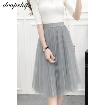 Midi Summer Pleated Skirt Elastic High Waist Skirts Womens Casual Mesh Chiffon Woman Skirts Elegant Long Tulle White Skirt
Midi Summer Pleated Skirt Elastic High Waist Skirts Womens Casual Mesh Chiffon Woman Skirts Elegant Long Tulle White Skirt