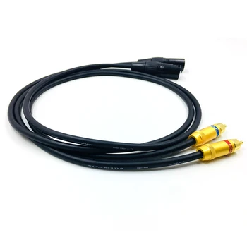 Quality 2RCA Male to Dual XLR Male Intercontact Cable L-4E6S Cable For Hi-Fi Audio Phono Jack Hi-Fi RCA to XLR Cable
Quality 2RCA Male to Dual XLR Male Intercontact Cable L-4E6S Cable For Hi-Fi Audio Phono Jack Hi-Fi RCA to XLR Cable