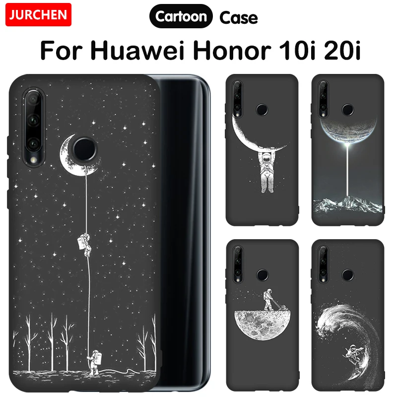 JURCHEN мультяшный чехол для Huawei Honor 10i 20i Honor20 Lite мягкий силиконовый из ТПУ P Smart Plus 2019 |