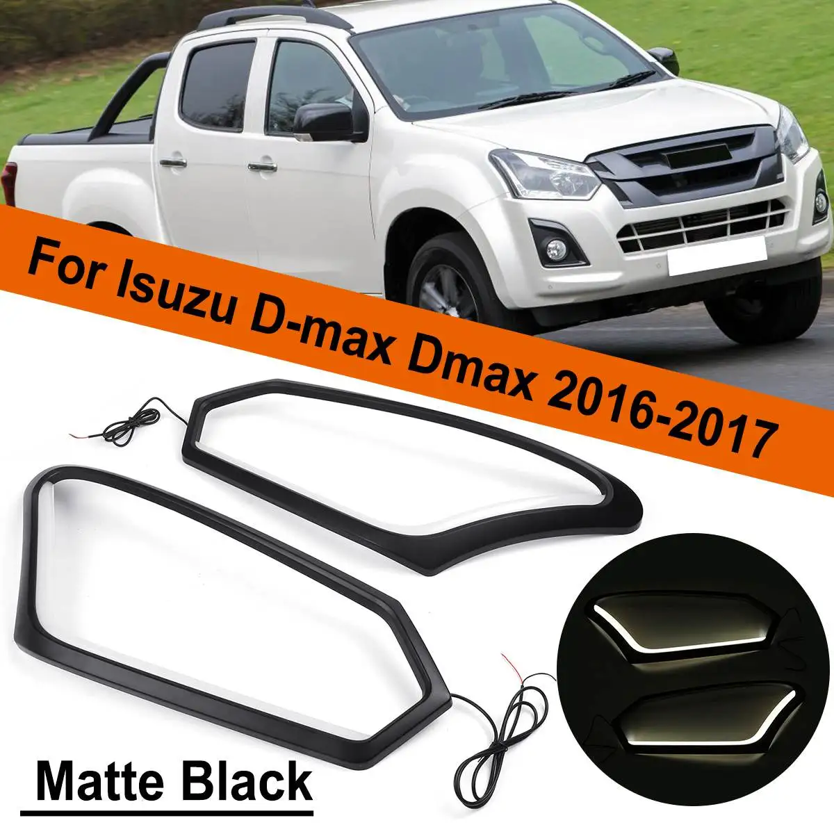 1Pair Car Flashing DRL For Isuzu D-max Dmax 2016-2019 LED Daytime Running Lights LED Front Bumper Fog Lamp Case Driving light
1Pair Car Flashing DRL For Isuzu D-max Dmax 2016-2019 LED Daytime Running Lights LED Front Bumper Fog Lamp Case Driving light