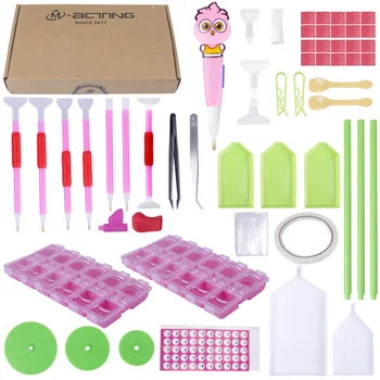 5D Diamond Painting Tools and Accessories Kits 68pcs, Full Drill Cross Stitch Box Container Diamond Storage for Adults or kids
5D Diamond Painting Tools and Accessories Kits 68pcs, Full Drill Cross Stitch Box Container Diamond Storage for Adults or kids
