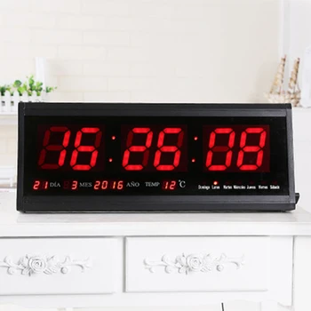Large Digital Wall Clock Modern Design Big Screen HD LED Electronic Clocks with Thermometer Table Clock Wall Watch Home Decor
Large Digital Wall Clock Modern Design Big Screen HD LED Electronic Clocks with Thermometer Table Clock Wall Watch Home Decor