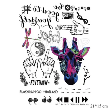 Temporary Tattoo sticker animal totem pattern dragonfly letter plant hand comma tatto fake tatoo big size for kid girl men women
Temporary Tattoo sticker animal totem pattern dragonfly letter plant hand comma tatto fake tatoo big size for kid girl men women
