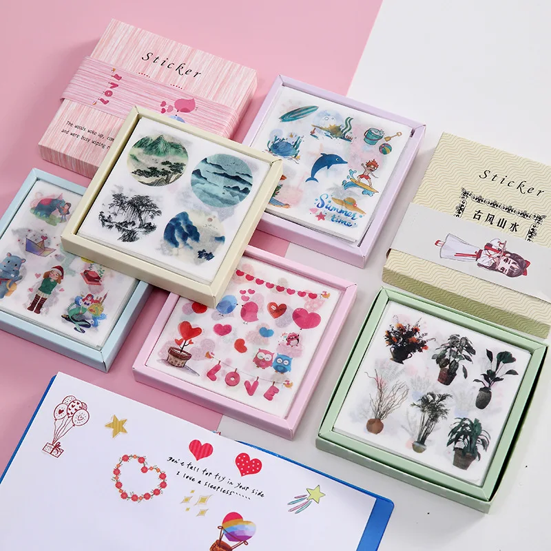 Cute Creative 24 Boxed and Paper Stickers Diary Set Cartoon Hand Account Sticker Set Diy Hand Account Book Sticker
Cute Creative 24 Boxed and Paper Stickers Diary Set Cartoon Hand Account Sticker Set Diy Hand Account Book Sticker