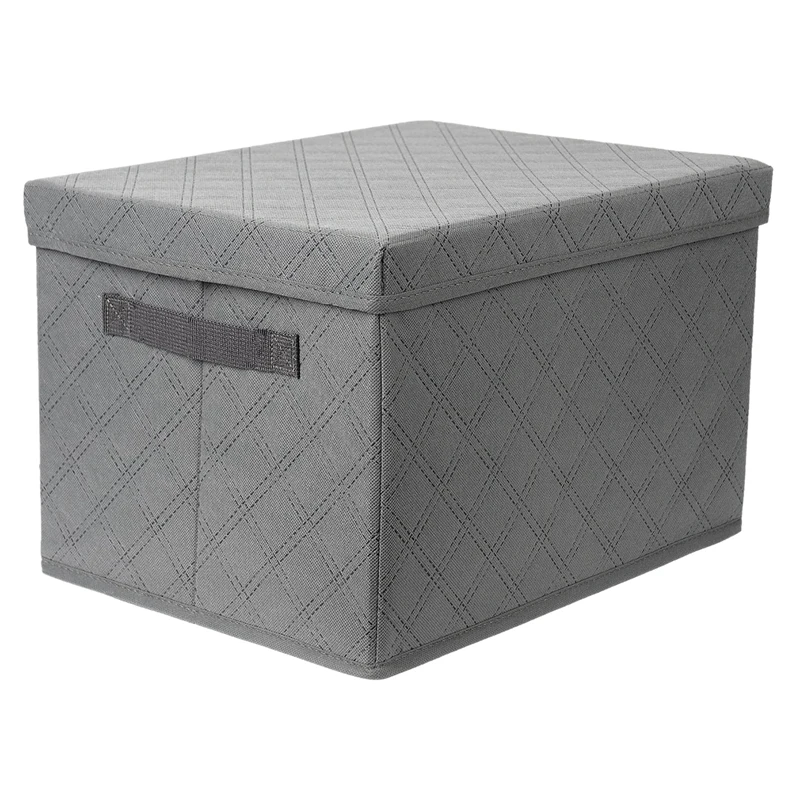 Storage Bins with Lids, for Toy Storage, Books, DVDs and Clothing Storage, Collapsible Storage Bins Suitable for Kids and Adult