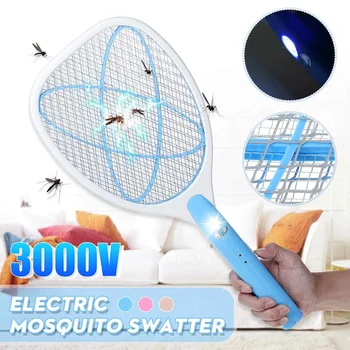 Electric Mosquito Swatter 3000V Insect Racket Swatter Zapper Rechargeable Fly Kill 3-layer Net Bug Mosquito Zapper Killer Trap
Electric Mosquito Swatter 3000V Insect Racket Swatter Zapper Rechargeable Fly Kill 3-layer Net Bug Mosquito Zapper Killer Trap