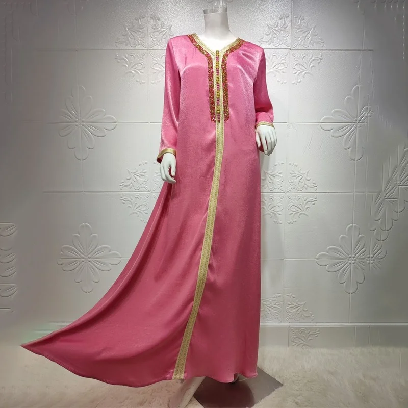 ИД Абая Дубай турецкая исламская одежда костюм накидка Восточный халат Длинные