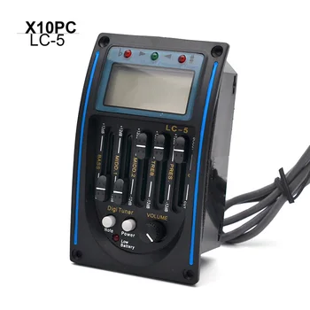10pcs LC-5 5 Band Acoustic Guitar Preamp EQ Equalizer Pickup Tuner System with Micro Phone Pickup for Acoustic Guitar
10pcs LC-5 5 Band Acoustic Guitar Preamp EQ Equalizer Pickup Tuner System with Micro Phone Pickup for Acoustic Guitar