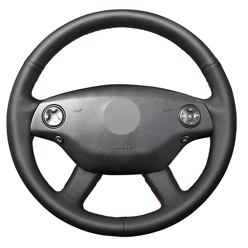 Black Genuine Leather Hand-Stitch Car Steering Wheel Cover For Mercedes Benz S-Class S300 350 500 600 2006-2009 CL500 600
Black Genuine Leather Hand-Stitch Car Steering Wheel Cover For Mercedes Benz S-Class S300 350 500 600 2006-2009 CL500 600