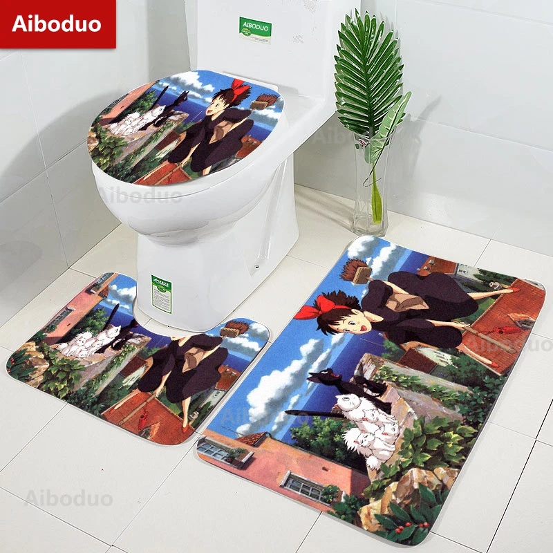 Aiboduo 3pcs/set Non Slip Anime Kiki's Delivery Service Toilet Lid Cover Set Bathroom Rug Bat Mat Home Decoration Contour Carpet
Aiboduo 3pcs/set Non Slip Anime Kiki's Delivery Service Toilet Lid Cover Set Bathroom Rug Bat Mat Home Decoration Contour Carpet