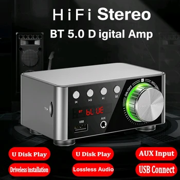 docooler HIFI BT5.0 Digital Amplifier Mini Stereo Audio Amplifier 100W Dual Channel Sound Power Audio Receiver USB TFCard Player
docooler HIFI BT5.0 Digital Amplifier Mini Stereo Audio Amplifier 100W Dual Channel Sound Power Audio Receiver USB TFCard Player