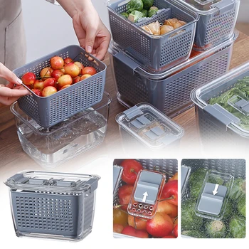 Drain Basket Refrigerator Storage Basket Box Plastic Vegetable Fruit Container Strainer Suction Cup With Lid Kitchen Tool
Drain Basket Refrigerator Storage Basket Box Plastic Vegetable Fruit Container Strainer Suction Cup With Lid Kitchen Tool
