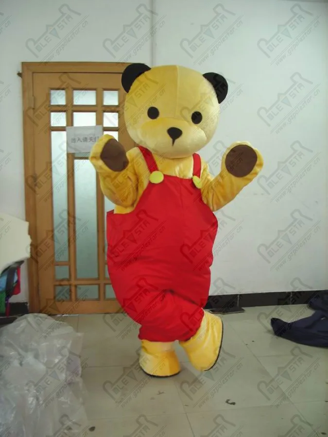 quality red pants bear mascot costumes professional yellow teddy costumes design OEM party costumes
quality red pants bear mascot costumes professional yellow teddy costumes design OEM party costumes