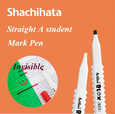 Japanese Shachihat Straight A student word recitation tool secret marker erasable marker set KTX-330
Japanese Shachihat Straight A student word recitation tool secret marker erasable marker set KTX-330