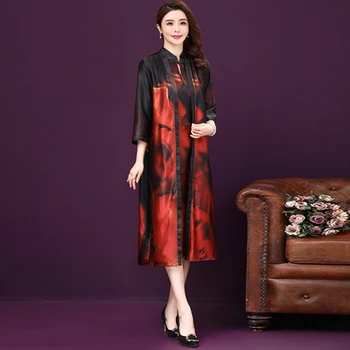 2020 Fashionable Women Middle Aged Mother Two Piece Set Silk Dress Loose Plus Size 4xl 5xl 6xl Vintage Vestidos Elegantes Dresse
2020 Fashionable Women Middle Aged Mother Two Piece Set Silk Dress Loose Plus Size 4xl 5xl 6xl Vintage Vestidos Elegantes Dresse
