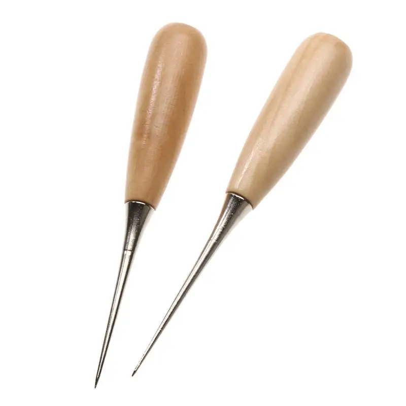 2PCS Leather Sewing Awl Wooden Handle Sewing Awl Stitcher Needle Kit Tool for Leathercraft Stitching Sewing Tools Accessories
2PCS Leather Sewing Awl Wooden Handle Sewing Awl Stitcher Needle Kit Tool for Leathercraft Stitching Sewing Tools Accessories