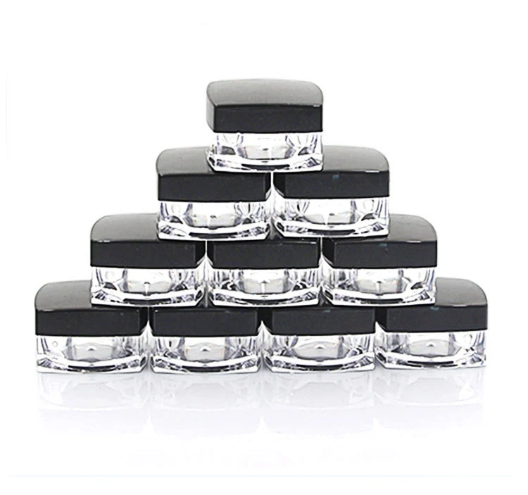 Sedorate 50 Pcs Mini Plastic Jar For Cosmetics 3G 5G Clear PS Jar With Black Lid Square Plastic Empty Jar For Eyeshadow JX058
Sedorate 50 Pcs Mini Plastic Jar For Cosmetics 3G 5G Clear PS Jar With Black Lid Square Plastic Empty Jar For Eyeshadow JX058