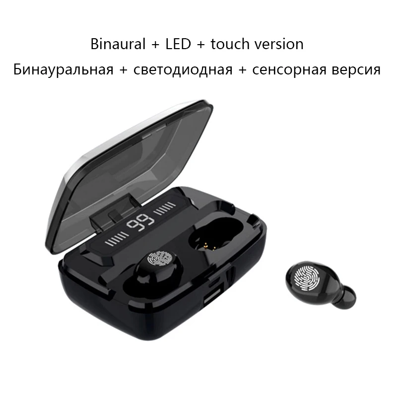 Mini Wireless Earphone Earbuds TWS F9 LED Bluetooth Earphone for android IOS Smart Touch Headset With Charging Box Earbuds
Mini Wireless Earphone Earbuds TWS F9 LED Bluetooth Earphone for android IOS Smart Touch Headset With Charging Box Earbuds
