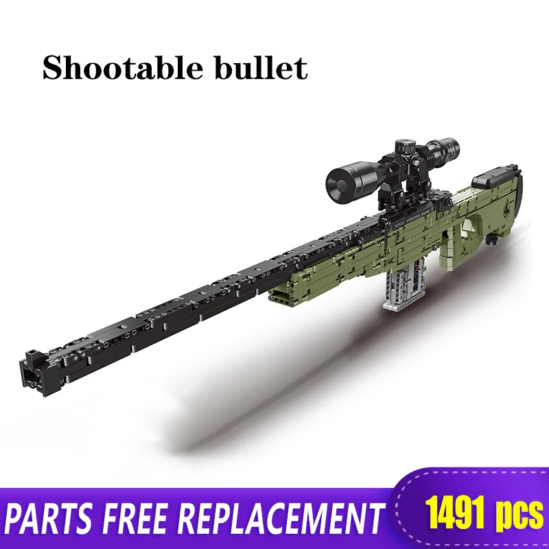 Technic Xingbao New 24002 Building Block M24 Sniper Rifle Shootable Bullet Toy Gun Model 1491 Pcs Children's Christmas Gift Toys
Technic Xingbao New 24002 Building Block M24 Sniper Rifle Shootable Bullet Toy Gun Model 1491 Pcs Children's Christmas Gift Toys