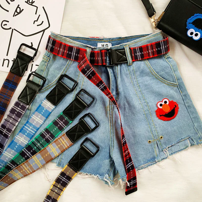 7 Styles Canvas Belts for Women Men Punk Designer Belt Ladies Stripe Waist Strap Jeans Trouser Black Female Harajuku Waistband
7 Styles Canvas Belts for Women Men Punk Designer Belt Ladies Stripe Waist Strap Jeans Trouser Black Female Harajuku Waistband