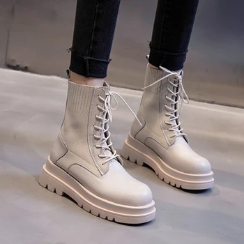 Women's boots 2020 new autumn and winter British style thick-soled Martin boots women's socks in tube leather women's shoes tren
Women's boots 2020 new autumn and winter British style thick-soled Martin boots women's socks in tube leather women's shoes tren