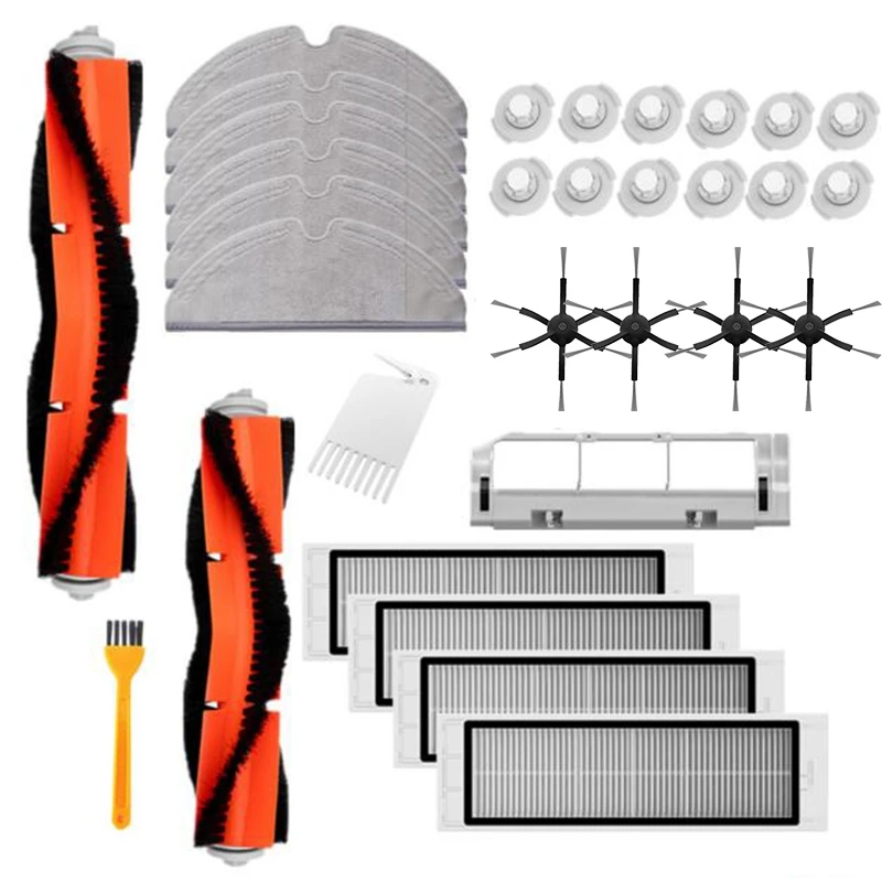 Main Brush+Cleaning Brush+Rag +Main Brush Cover+Water Tank Filter+6-Arms Black Side Brush+Filter for Xiaomi Roborock Vacuum Clea
Main Brush+Cleaning Brush+Rag +Main Brush Cover+Water Tank Filter+6-Arms Black Side Brush+Filter for Xiaomi Roborock Vacuum Clea