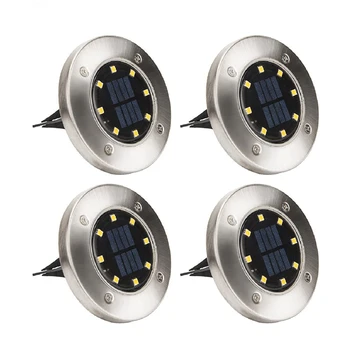 4pcs/set 8LED Solar Powered Buried Ground Light Outdoor Waterproof Garden Pathway Deck Lawn Road Lights Solar Landscape Lighting
4pcs/set 8LED Solar Powered Buried Ground Light Outdoor Waterproof Garden Pathway Deck Lawn Road Lights Solar Landscape Lighting