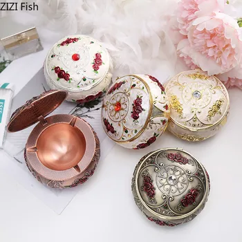 Metal Portable Ashtray Round Smoking Ash Tray Cigarette Box Anti-Scalding Cigar Ashtray Holder with Lid Smoking Accessories
Metal Portable Ashtray Round Smoking Ash Tray Cigarette Box Anti-Scalding Cigar Ashtray Holder with Lid Smoking Accessories